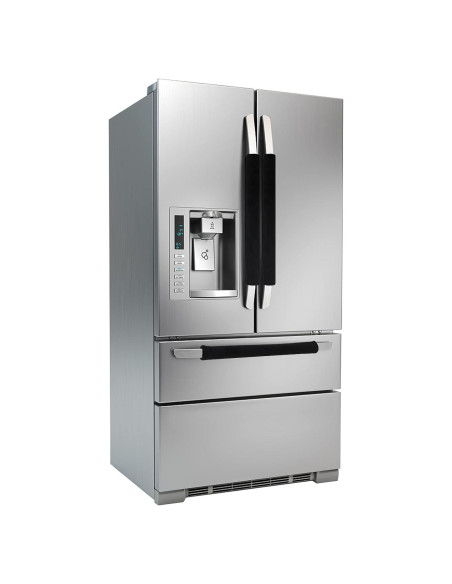 Cubiertas de Mango de Puerta de Refrigerador Daixers 3 Unidades Terciopelo Negro