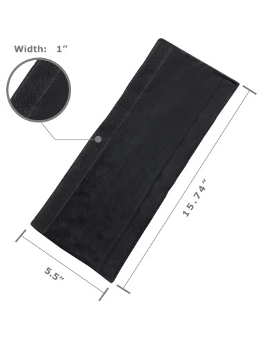 Cubiertas de Mango de Puerta de Refrigerador Daixers 3 Unidades Terciopelo Negro