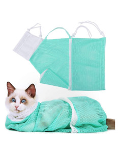 Bolsa de Baño para Gatos YLONG Verde Anti-Rasguños 55.88cm