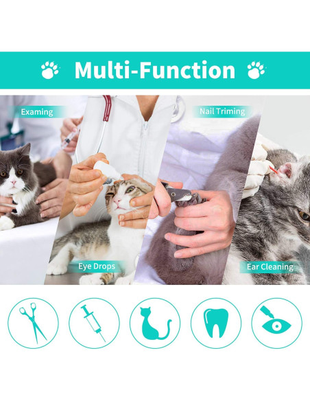 Bolsa de Baño para Gatos YLONG Verde Anti-Rasguños 55.88cm