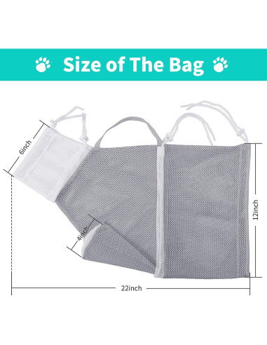 Bolsa de Baño para Gatos YLONG Verde Anti-Rasguños 55.88cm