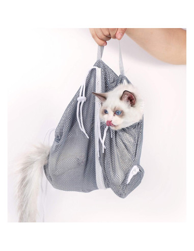 Bolsa de Baño para Gatos YLONG Verde Anti-Rasguños 55.88cm