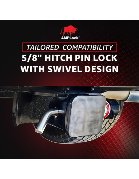 Pasador de Bloqueo de Remolque AMPLock HLP58318 - Antirrobo