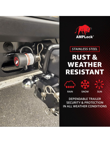 Pasador de Bloqueo de Remolque AMPLock HLP58318 - Antirrobo