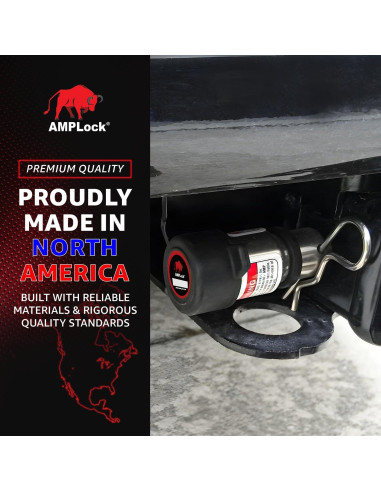 Pasador de Bloqueo de Remolque AMPLock HLP58318 - Antirrobo