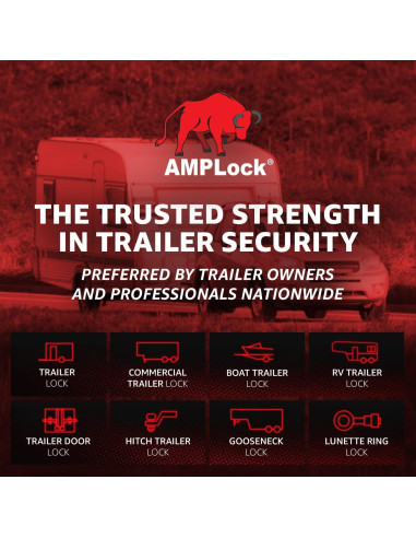 Pasador de Bloqueo de Remolque AMPLock HLP58318 - Antirrobo