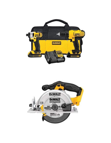Kit DEWALT DCK240C2 Taladro/Impacto 20V y Sierra Circular
