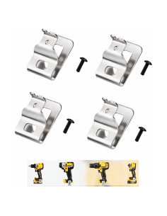 Clips de Cinturón Acero Inoxidable Dewalt 20V - Paquete de 4