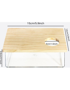 Contenedor de Baño de Arena para Hámster Copfeu 16x11 cm 2