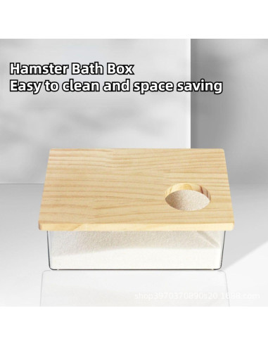 Contenedor de Baño de Arena para Hámster Copfeu 16x11 cm