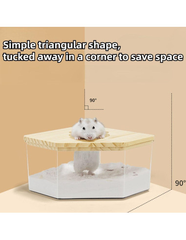 Contenedor de Baño de Arena para Hámster Copfeu 16x11 cm