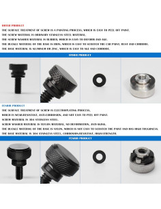 Kit Tornillo Liberación Rápida Asiento Fenrir Acero Inoxidable 2
