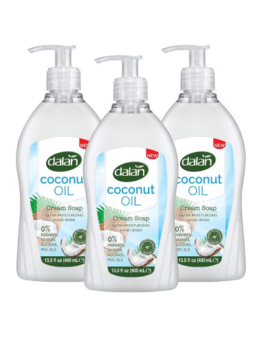 Crema Jabón Líquido Dalan 400 mL x 3 Aceite de Coco Hidratante