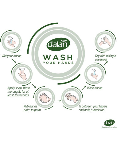 Crema Jabón Líquido Dalan 400 mL x 3 Aceite de Coco Hidratante
