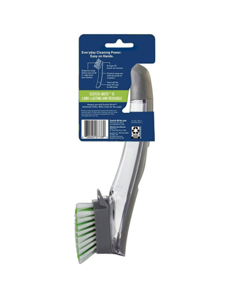 Cepillo fregador Scotch-Brite con dispensador de jabón - Paquete de 2