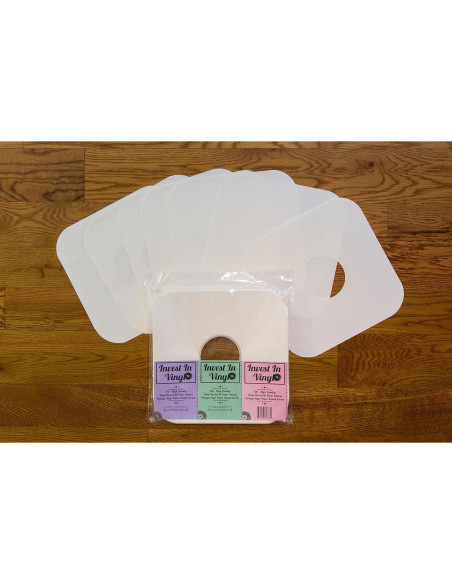 100 Fundas Internas de Vinilo LP Invest In Vinyl 12" Marfil 80 GSM