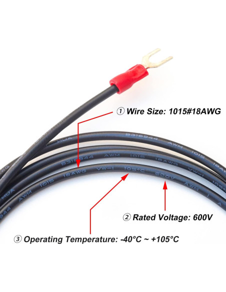 Cable de Tierra 2.0m Keszoox para Tocadiscos Magnéticos