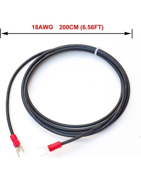 Cable de Tierra 2.0m Keszoox para Tocadiscos Magnéticos