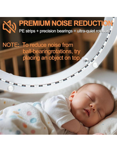 Base Giratoria Silenciosa TamBee 30 cm Aluminio 136 kg