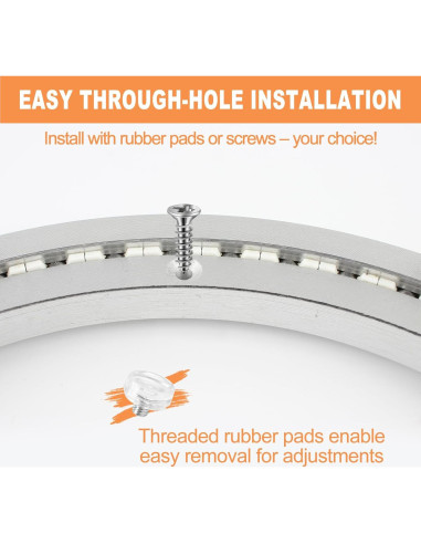 Base Giratoria Silenciosa TamBee 30 cm Aluminio 136 kg