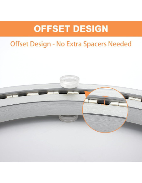 Base Giratoria Silenciosa TamBee 30 cm Aluminio 136 kg