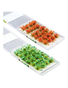 Woohome 48 PCS Tufts de Hierba Estática para Dioramas 10mm