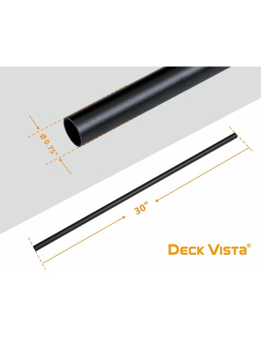 Balustre Redondo Aluminio 76,2 cm Deck Vista 35 Piezas