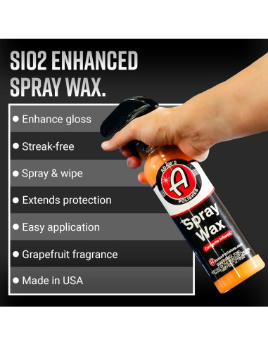 Cera en Spray Adam 473ml - Carnauba Premium para Brillo y Protección