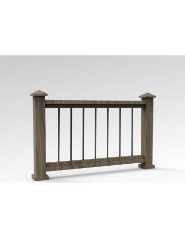 Balustre Redondo Aluminio 76,2 cm Deck Vista 35 Piezas