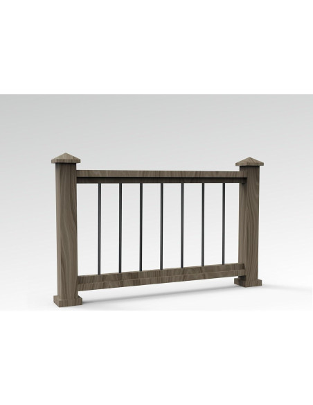 Balustre Redondo Aluminio 76,2 cm Deck Vista 35 Piezas