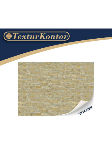 3 Hojas Revestimiento Pared Autoadhesivo TexturKontor 1:12