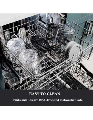 Contenedores de Helado Psasrm 2 Piezas 24oz para Ninja Creami