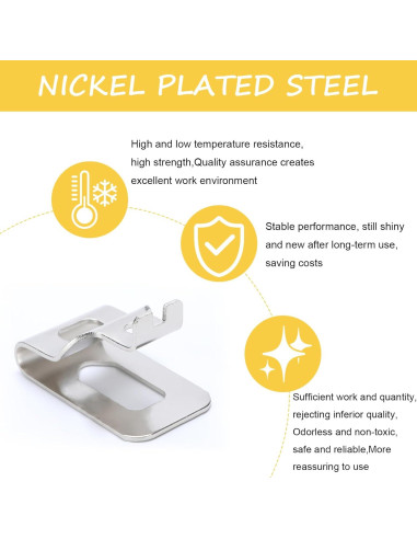 Clip de Cinturón Dewalt N268241 Acero Inoxidable 2 Piezas