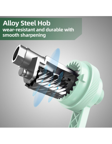 Afilador de Lápices Manual Deli Verde con Punta Ajustable