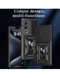 Funda protectora Kukoufey Rosa para Oppo A80 5G con tapa deslizante 2