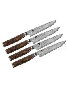 Set de 4 Cuchillos de Carne Shun Premier 12.7 cm Acero Damasco