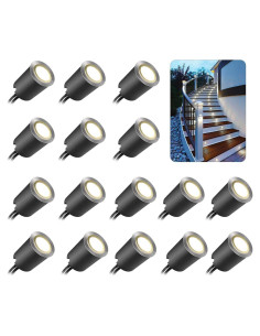 Kits de luces LED SMY 16 piezas 12V IP67 para exterior