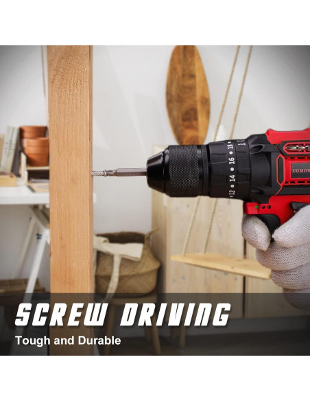 Juego de Brocas COMOWARE 246 Pcs Madera Metal y Accesorios