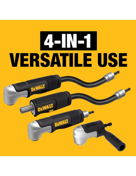 Adaptador de Taladro en Ángulo Derecho Dewalt 4-en-1 30.48 cm