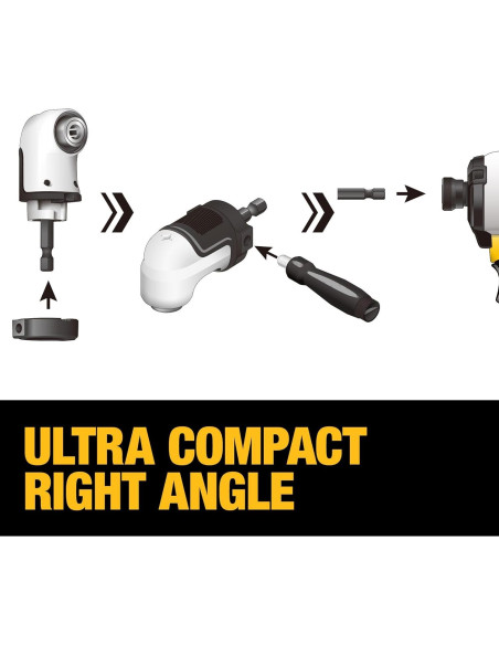 Adaptador de Taladro en Ángulo Derecho Dewalt 4-en-1 30.48 cm