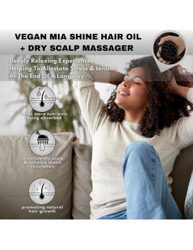 Aceite Capilar Orgánico Vegan Mia 90ml - Crecimiento y Brillo