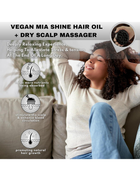 Aceite Capilar Orgánico Vegan Mia 90ml - Crecimiento y Brillo
