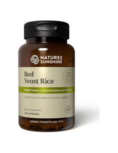 Arroz de Levadura Roja Nature's Sunshine 120 Cápsulas 1140 mg
