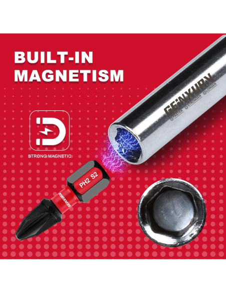 Soporte Magnético de Puntas 9 Piezas GEINXURN Hexagonal