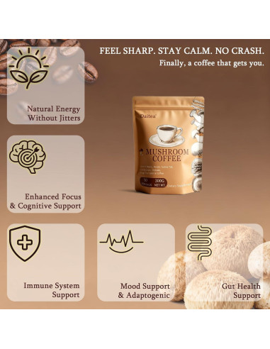 Café de Hongo Instantáneo Daitea 300g - Energía y Enfoque