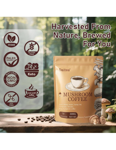 Café de Hongo Instantáneo Daitea 300g - Energía y Enfoque