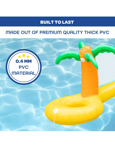 Red de Voleibol Inflable SCS Direct 3.66 m con Pelota y Cuerdas