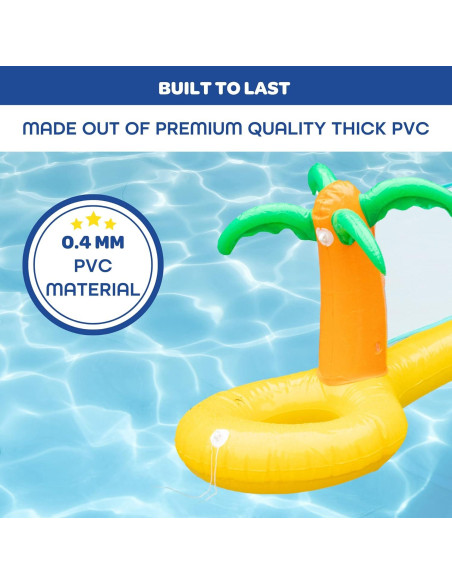 Red de Voleibol Inflable SCS Direct 3.66 m con Pelota y Cuerdas