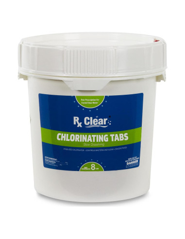 Tabletas de Cloro Estabilizadas Rx Clear 3.63 kg con Dispensador