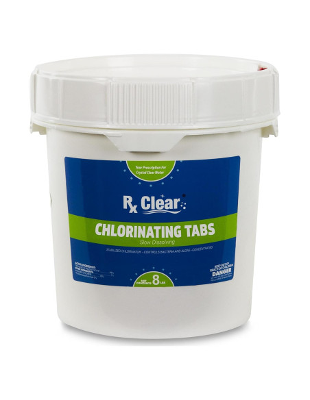 Tabletas de Cloro Estabilizadas Rx Clear 3.63 kg con Dispensador